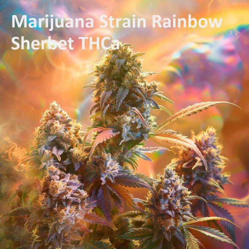 Marijuana Strain Rainbow Sherbet THCa 