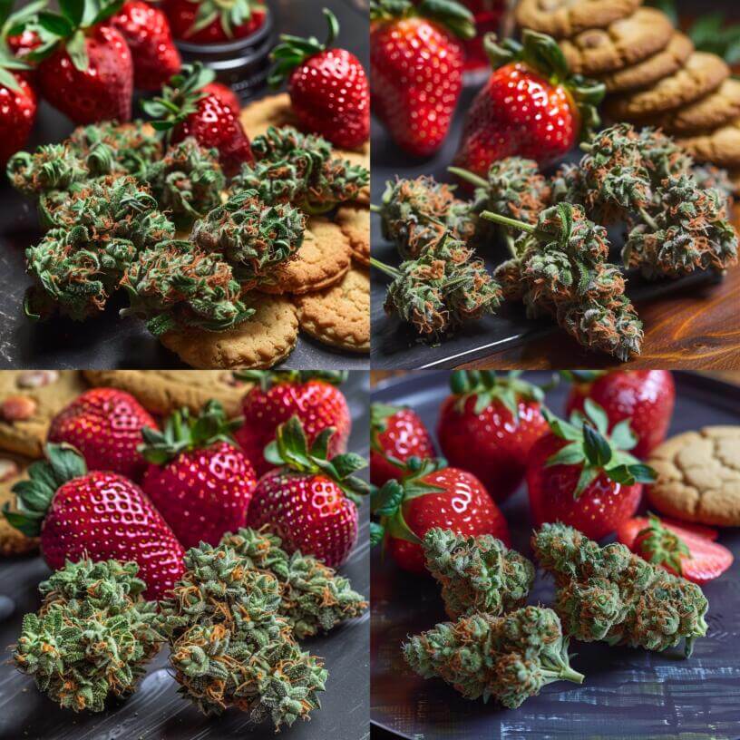 Marijuana Strain Strawberry Cookies THCa 