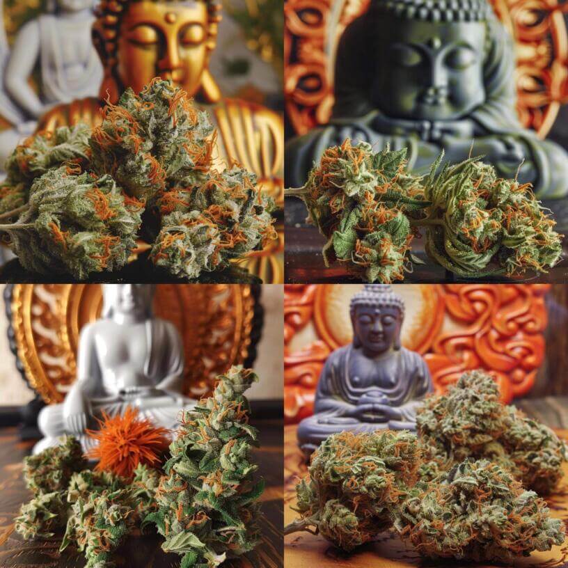 Weed Strain Laughing Buddha THCa 